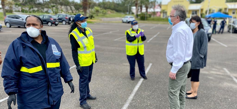 Governor visits COVID-19 Testing Centre