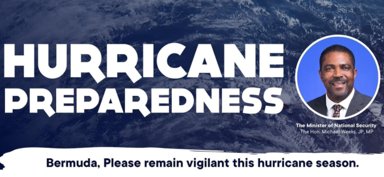 Minister Weeks Urges Residents to Gear Up for Atlantic Hurricane Season, Which Begins on 1 June