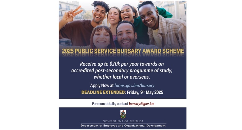 DEADLINE EXTENDED: Bermudians Encouraged to Apply for Bursary Awards