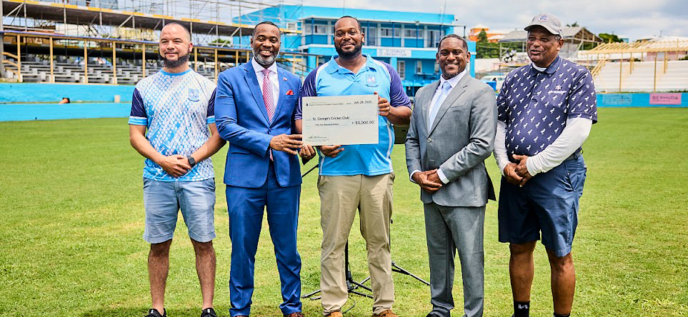 St. George’s Cricket Club Cheque Presentation