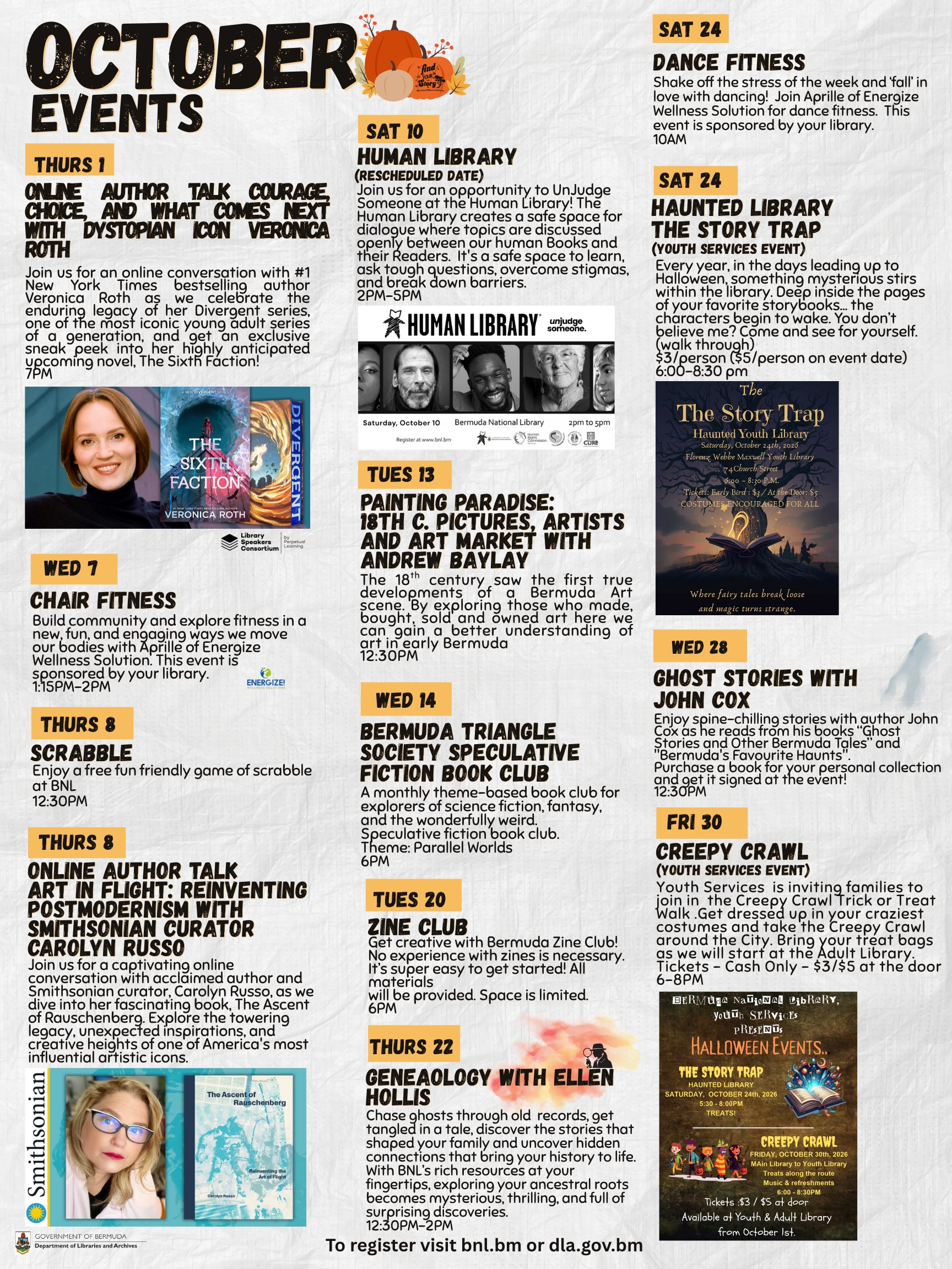 October 2026 Events at the Bermuda National Library