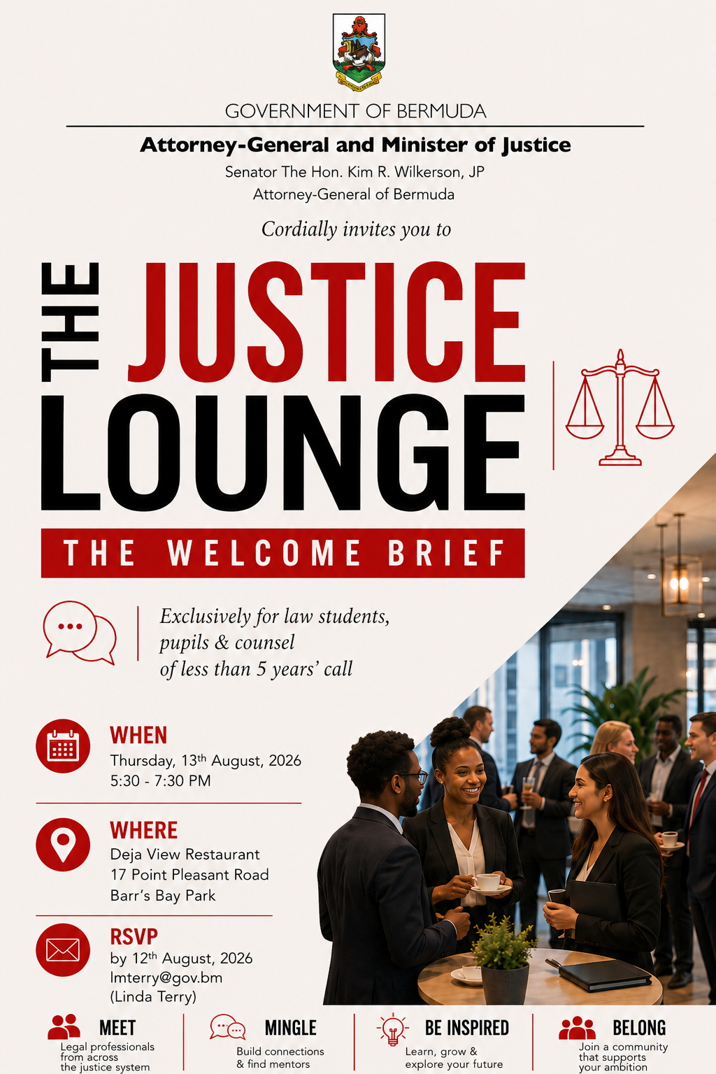 Ministry of Justice Hosts Reception for Future and Early-Career Legal Professionals