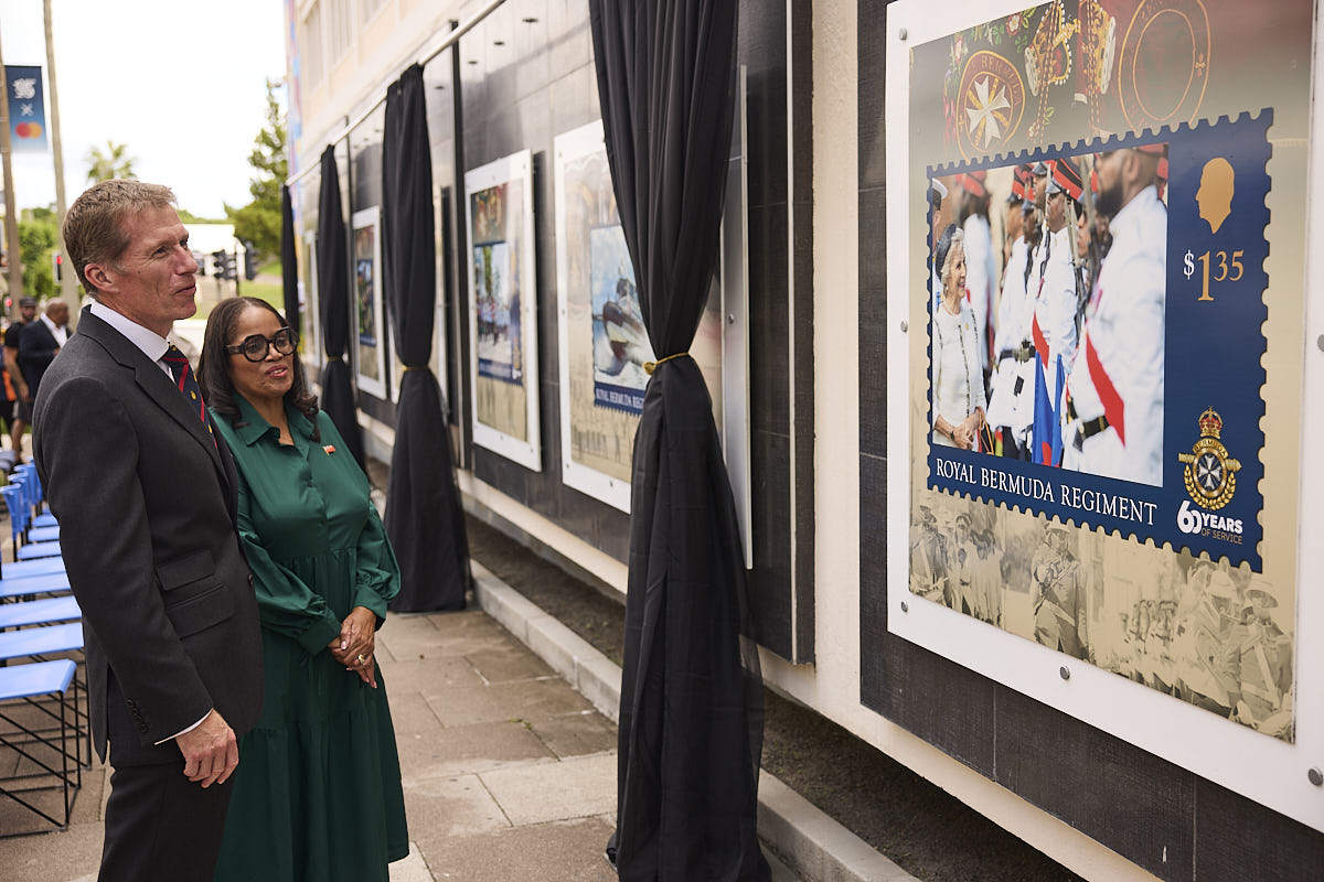 Royal Bermuda Regiment 60th Anniversary Commemorative Stamp Release