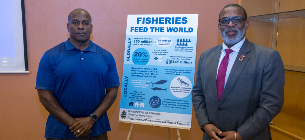 Dwayne Outerbridge and Minister Roban