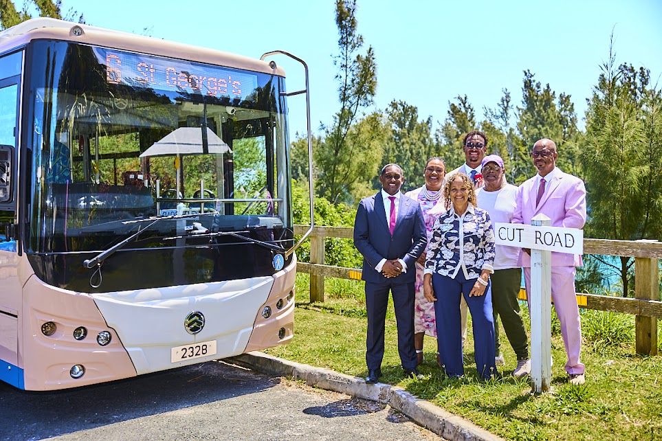 the new bus service to Gates Fort, Cut Road, St. George’s