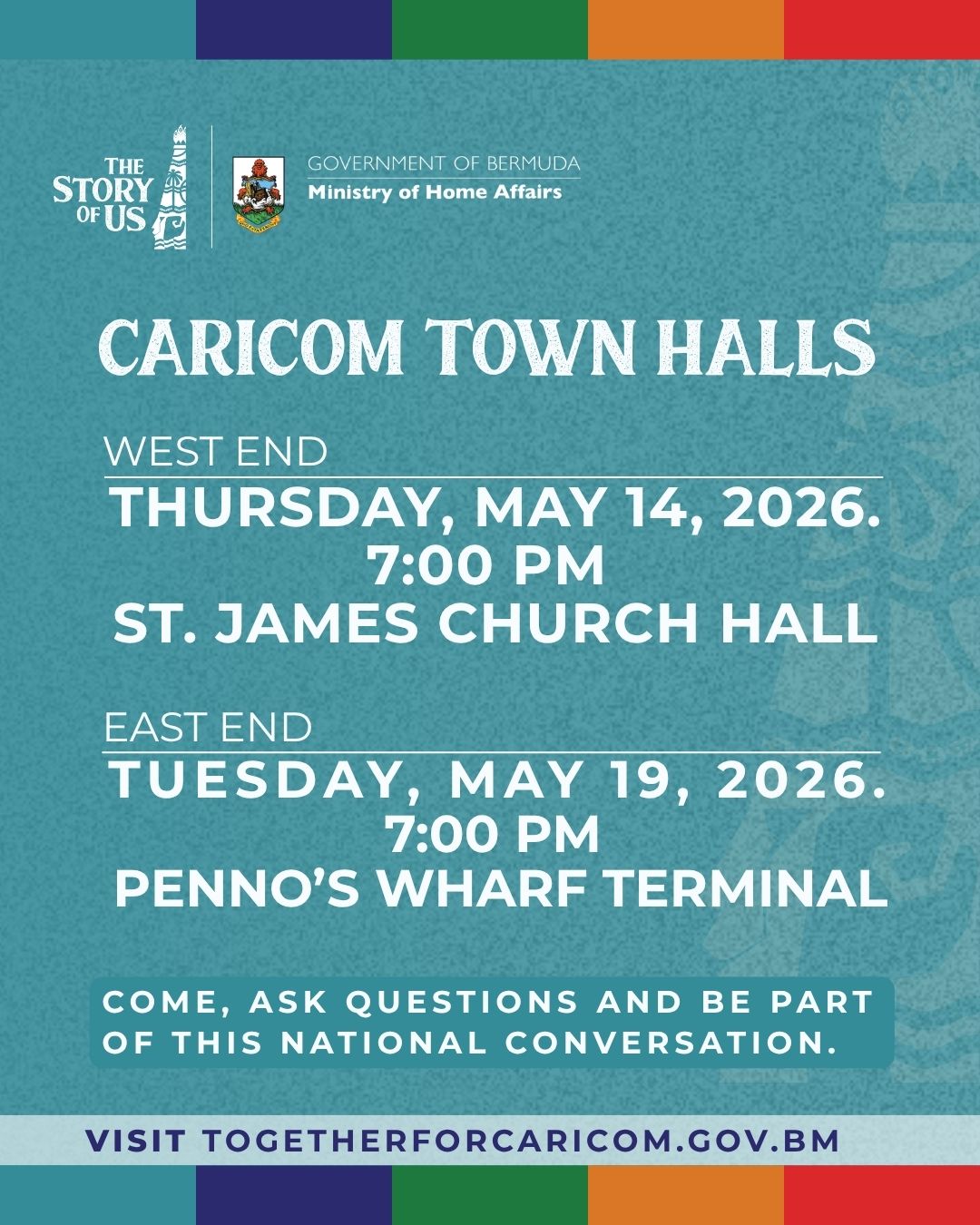 CARICOM Town Halls May 2026 flyer