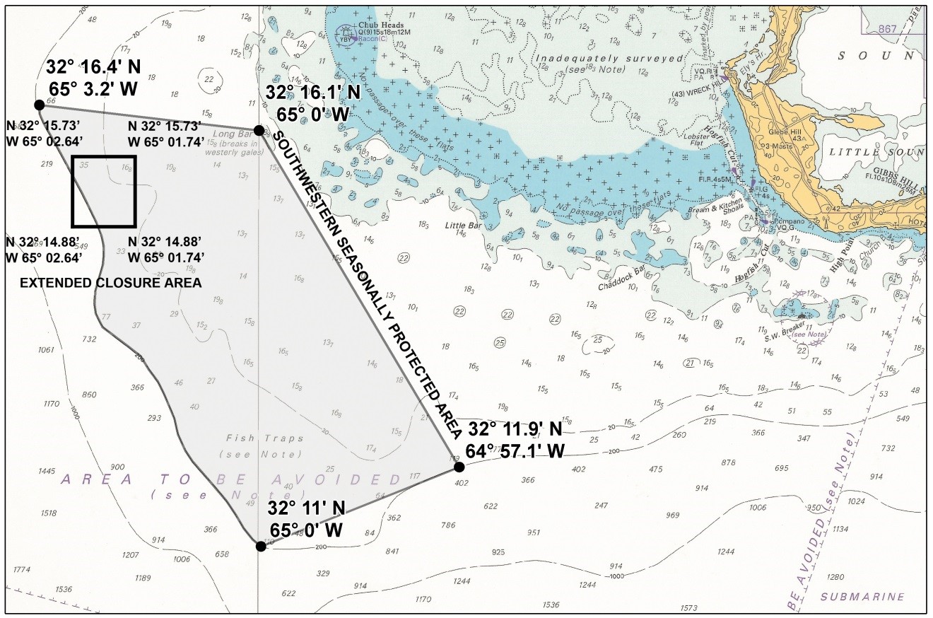 Fisheries Southwestern Seasonally Protected area