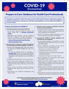 covid health workers guidance business healthcare coronavirus care plan operating general preparedness