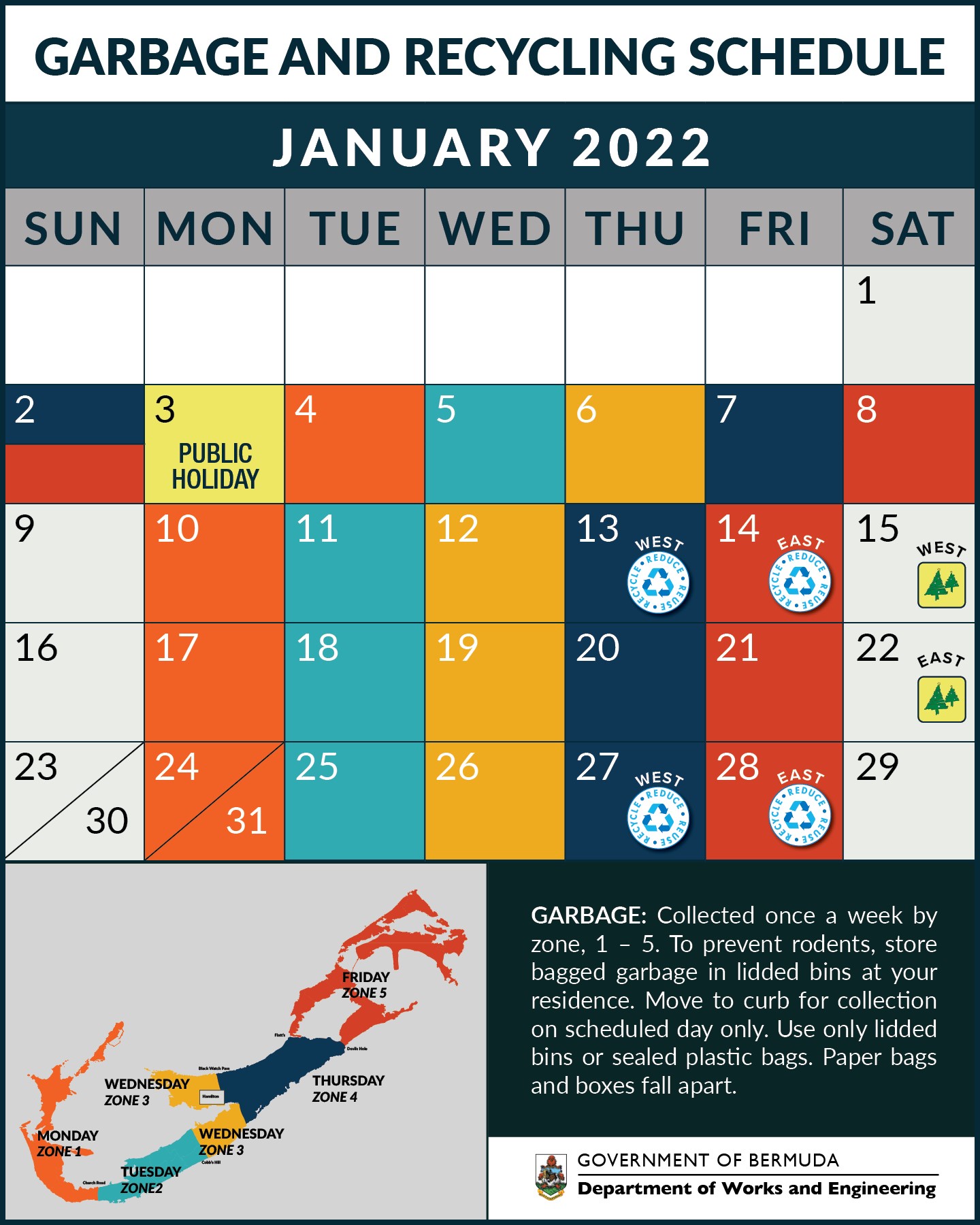 Put In Bay Christmas In July 2022 Trash Garbage And Recycling | Government Of Bermuda