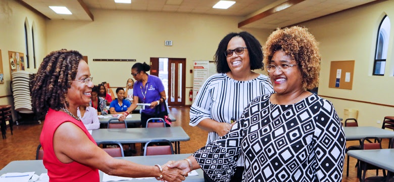 Minister Kim Wilson and Dr Cherita Rayner 