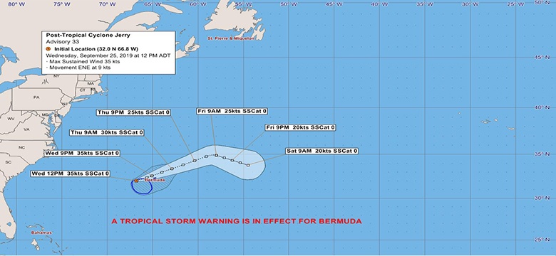 Post Tropical Cyclone Jerry Update