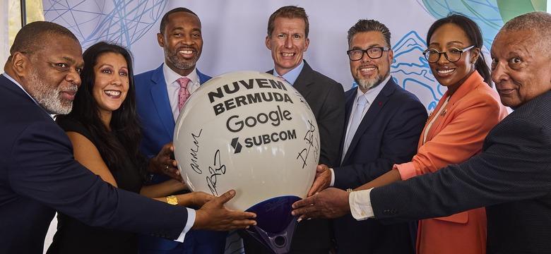 Subsea Cable Landing Ceremony, Premier David Burt